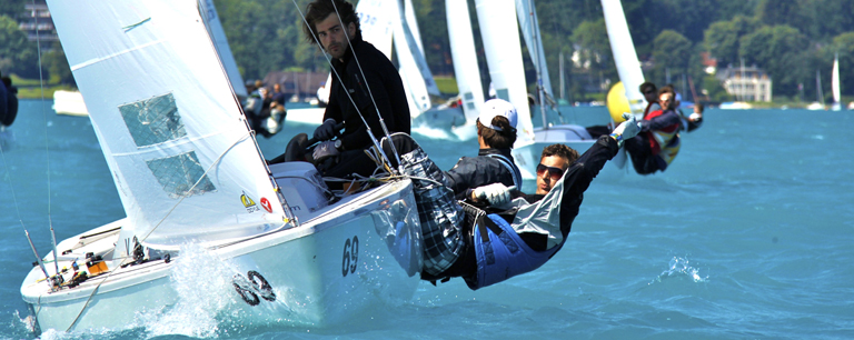 Yngling des BSC bei der WM 2011 mit Dominique Weisang, Lorenz Diem und Florian Felzmann (c) Gert Schmiedleitner