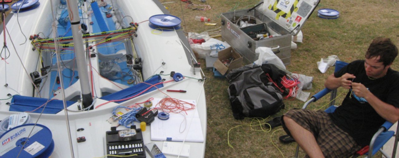 ein neues Regattaboot … 