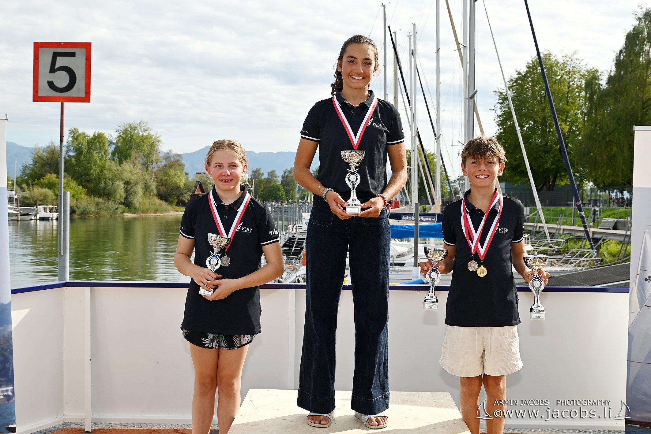 die Medaillengewinner Opti